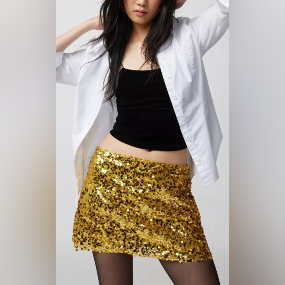 Urban Outfitters Sequin Mini Skirt